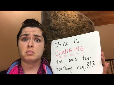 China’s Regulations for teachers CHANGING