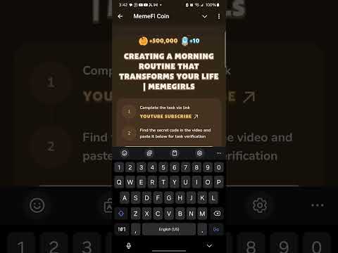 CREATING A MORNING ROUTINE THAT TRANSFORMS YOUR LIFE - MEMEGIRL Memefi New video code #memefi
