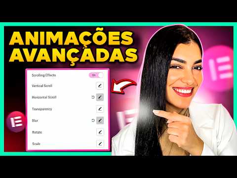 Como Fazer ANIMAÇÕES Avançadas no Elementor Pro [Efeito de Movimento Elementor Pro]