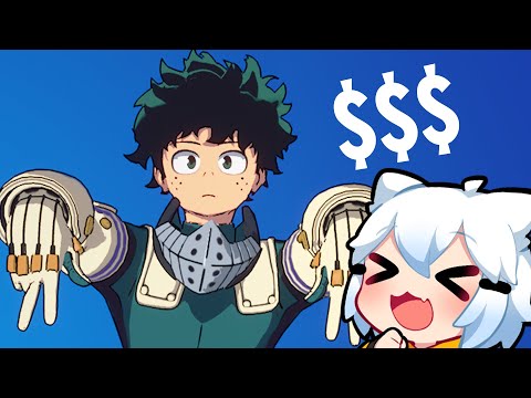 spending $$$ on Fortnite x My Hero Academia!!?