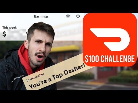 Doordash Challenge | How Fast Can You Make $100 As DoorDash TOP DASHER