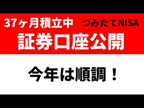 今年は順調！つみたてNISA毎月5万円37ヶ月目