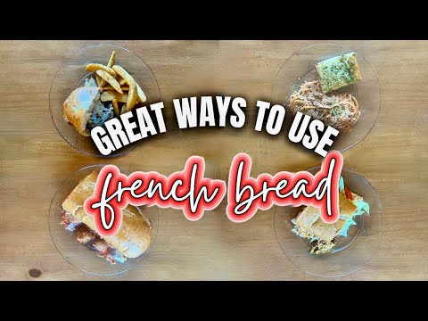 4 Great Ways to use French Bread  | Homemade Buttery Garlic Bread | What's for Dinner | MEL COOP