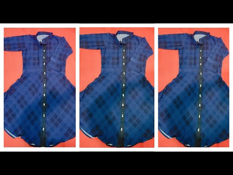 Check Print Kurti Design/Latest Winter Check Dress Cutting and Stitching || Casual/office wear dress