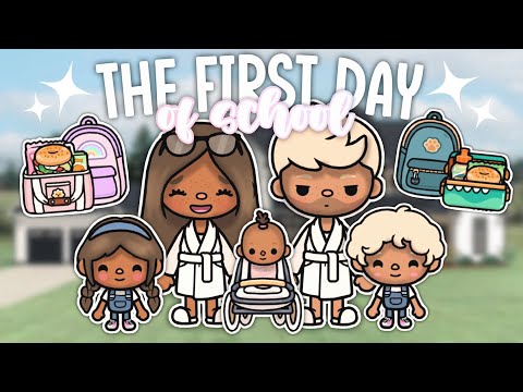 RICH FAMILY FIRST DAY OF SCHOOL ROUTINE! ✏️ | VOICED 📢 | TOCA LIFE WORLD ROLEPLAY