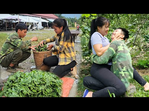 Simple Love and Farm Building - Harvesting Malabar Spinach for Sale | Linh's Life