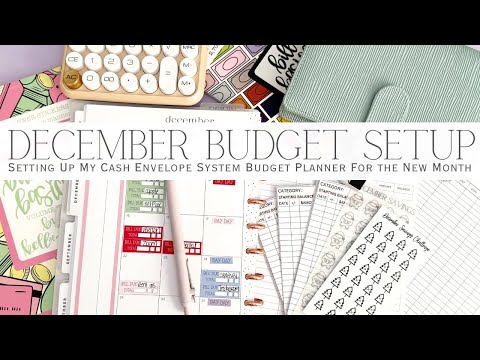 December 2024 Cash Envelope Budget Planner Setup | Setting Up My Planner for the New Month