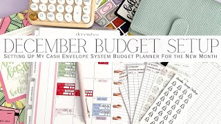 December 2024 Cash Envelope Budget Planner Setup | Setting Up My Planner for the New Month