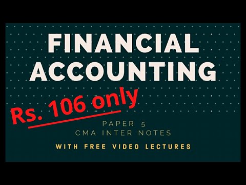 Financial Accounting Notes | Paper 5 | Handwritten Notes | CMA Inter | CMA Junction