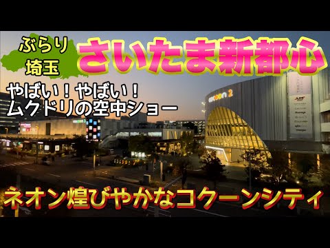 【さいたま新都心.ぶらり】ネオン煌びやかなさいたま新都心のコクーンシティ側をぶらり