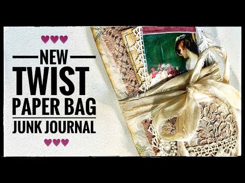 Easy -Journal Making - Fold Out Bag Junk Journal #cathysgardenyoutubechannel