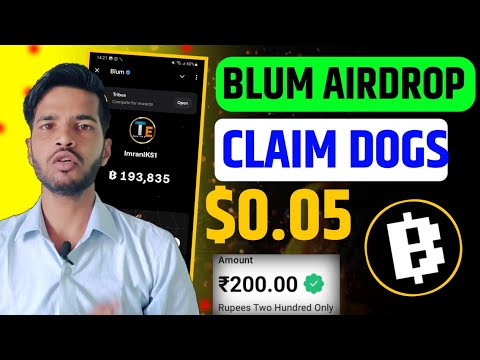 BLUM AIRDROP CLAIM DOGS | BLUM AIRDROP IMPORTANT UPDATE TODAY | BLUM & DOGS GIVEWAY