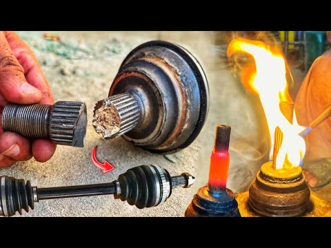 A Talented Guy contacted  Broken Car Input Shaft  Very nicely | Before is this Impossible