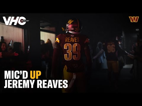 Jeremy Reaves Mic'd Up for Week 16 vs. the Eagles | Washington Commanders | NFL