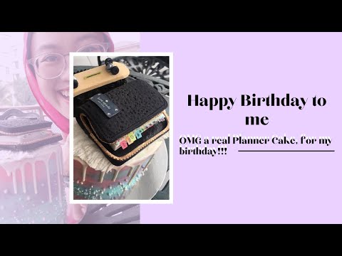 My Mum SPOILED My Birthday! 🎈Planner Cake Surprise & Stationery Shopping Popular Bookstore Malaysia