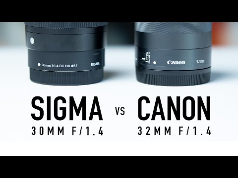 Sigma 30mm F1.4 vs Canon 32mm F1.4 for Canon EF-M