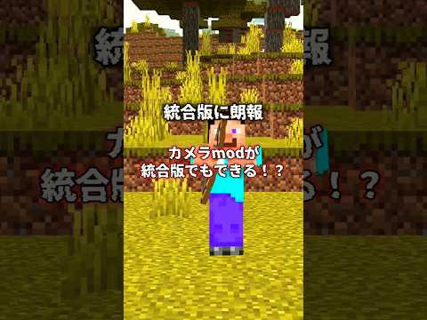 【マイクラ】カメラコマンドが統合版でも出来るコマンド#統合版 #カメラコマンド#mod