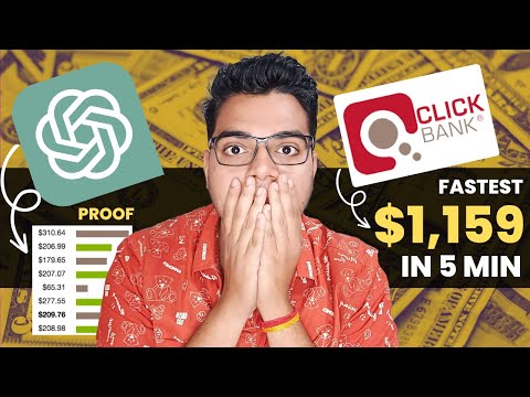 ChatGPT! $1,159 In 5 Min/Day | AI (Affiliate Marketing For Beginners) | Sales Proof | 2023 In Hindi