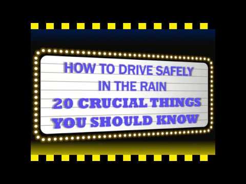 20 Tips for Driving during rain