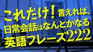 これだけ! 言えれば、日常会話はなんとかなる英語222フレーズ【168】