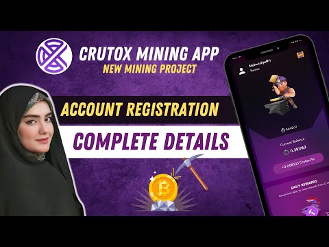 How To Create Account In Crutox | Crutox New Mining App Details |