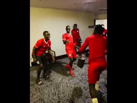 Watch the Dance Party of Uganda Cranes players after beating Rwanda Amavubi Stars