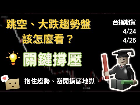 台指期當沖｜遇到跳空、大跌趨勢盤又怎樣！關鍵撐壓帶你迎刃而解｜樂高覆盤ep8