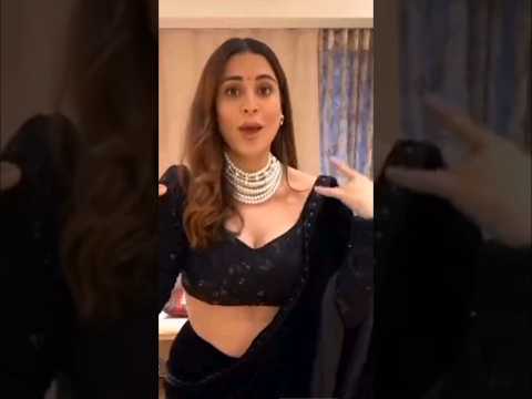 Indian actress beautiful dance in black saree