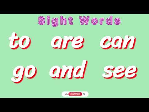 Sight Words Learn to Read #reading #sightwordsforkids #readingenglish #kindergarten