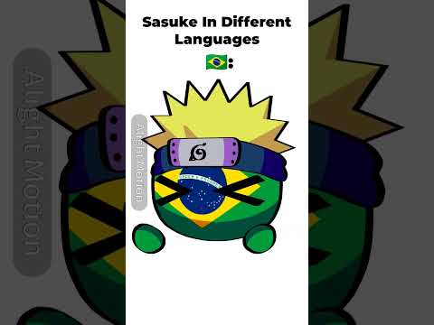 ⭐| Sasuke in Different Languages // #countryballs #edit #memes #funny #fyp #shorts #funnymemes |⭐