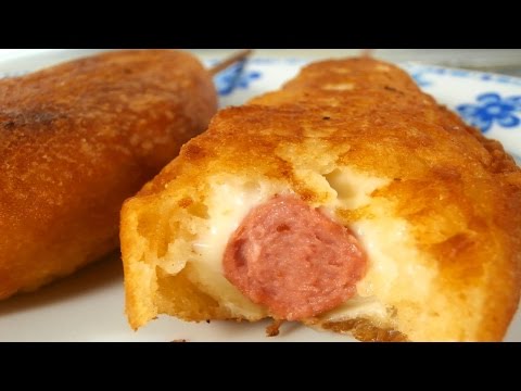 CORN DOGS with cheese - Easy Food Recipes For Dinner