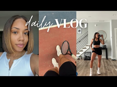 I CUT MY HAIR | vlog, tennis lessons, anxiety, & more  | Faceovermatter