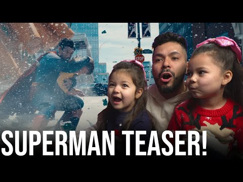 I show my daughters the Superman Teaser