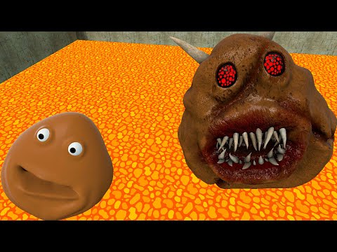 SECRET 😱 BIG PIT LAVA POU BOU FROM BOU'S REVENGE In Garry's Mod!