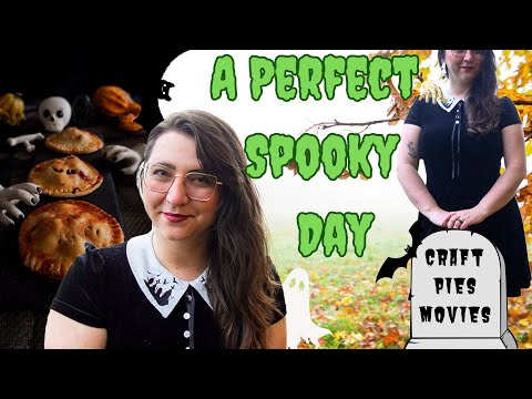 A Perfect Spooky Day: Spooky Reading, Baking Spooky Pies & Crafting with Halloween Vibes 👻🎃🍂