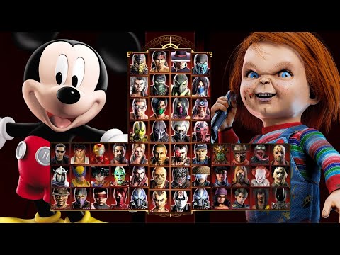 Mortal Kombat 9 - MICKEY MOUSE & CHUCKY- Expert Tag Ladder - Gameplay @(1080p) - 60ᶠᵖˢ ✔