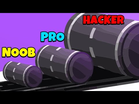 NOOB vs PRO vs HACKER - Road Builder Run