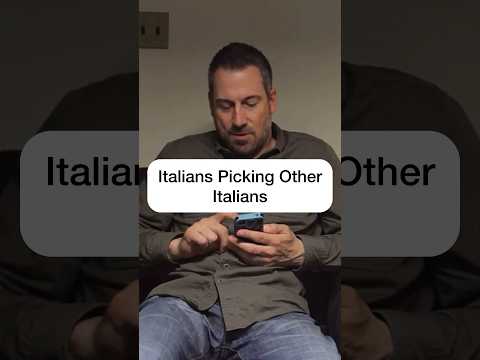 Italians Picking Other Italians - Do you do this? #italian #italy #nj #ny #philadelphia