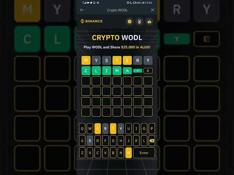 BINANCE 7 WORDS WODL | BINANCE WODL ANSWERS | BINANCE WODL ANSWERS SHARE ALGO REWARD