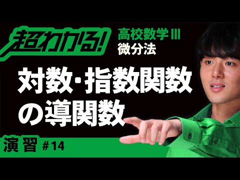 対数関数,指数関数の導関数【高校数学】微分法＃１４