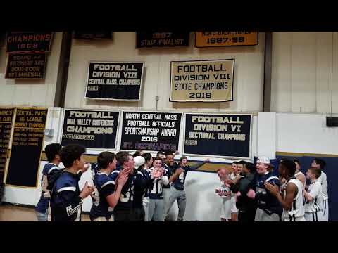 The St. Bernard's new championship banner