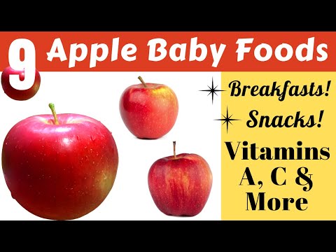 Baby Foods | 9 Apple Baby Foods | 9 Healthy Baby Food Varieties w/ Apple, Rice, Wheat & Sabudana