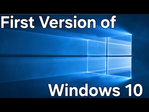 Installing the first Version of Windows 10