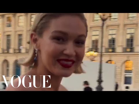 Gigi Hadid Behind The Scenes @ Vogue World: Paris