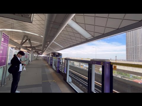 เดินทางจากสถานีพระนั่งเกล้า MRT สายสีม่วง - สถานีสีลม MRT สายสีน้ำเงิน - งานกาชาด