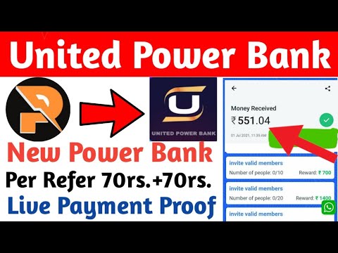 💥United Power Bank App !! 🔥Today New Power Bank App !! United Power Bank App Payment Proof !!