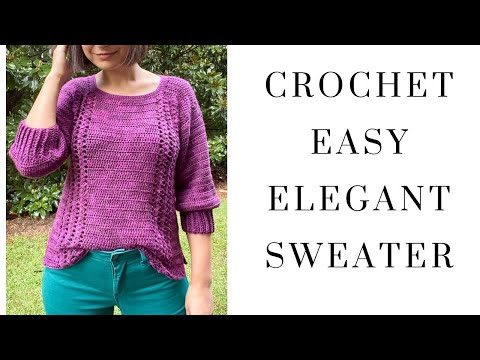 Crochet Easy Elegant Sweater