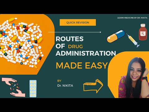 Routes of Drug Administration- Pharmacology I by Dr. Nikita