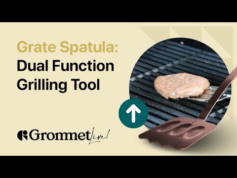 Effortlessly Flip Food and Clean Your Grill with the Grate Spatula | Grommet Live