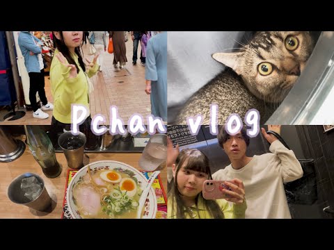 【日常vlog】猫の健康診断、天一の日、南京町で初デート